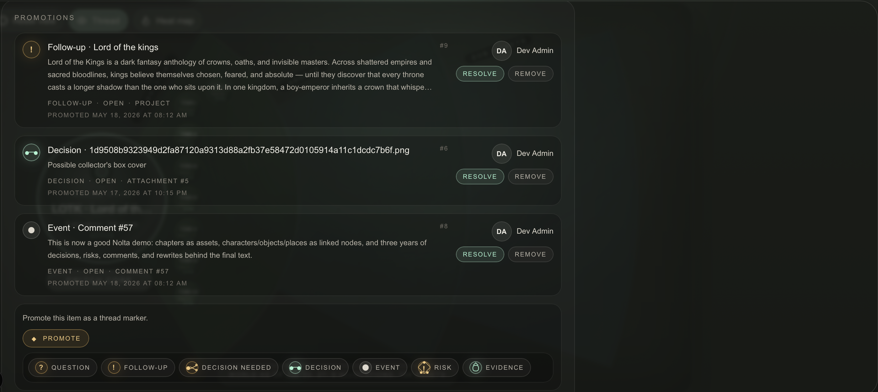 Nolta promotions screenshot placeholder