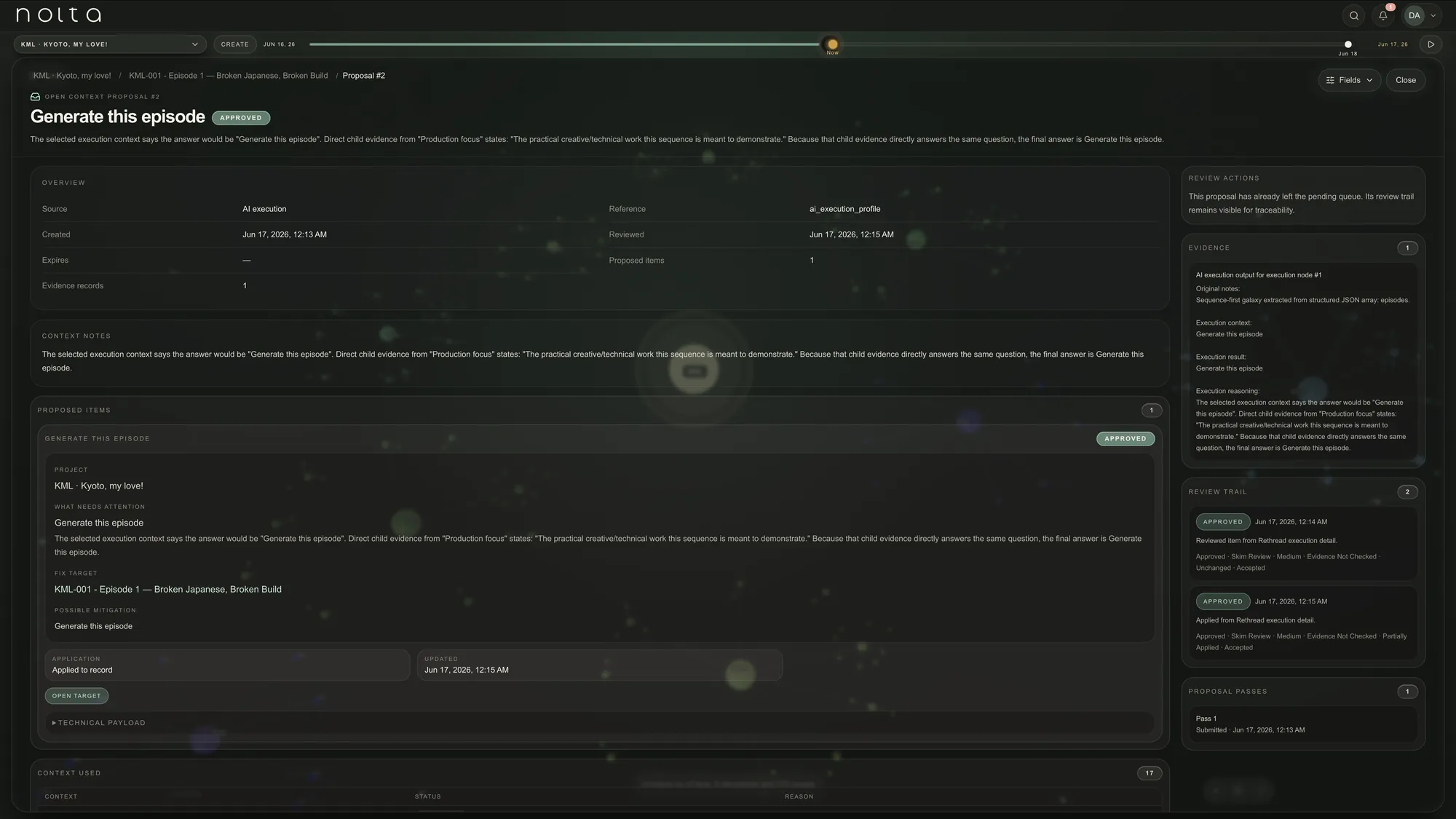 Nolta governed AI context system